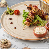 Bonna China Earth dia.12.75"  Round Brown Porcelain Plate